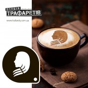 Трафарет для кофе Дева