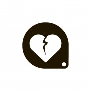 Трафарет для кофе Разбитое Сердце