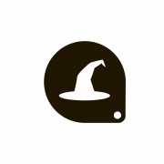 Трафарет для кофе «Ведьмская шляпа» для тематического оформления напитков