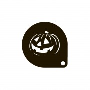 Трафарет для кофе «Тыква Halloween» – декоративный трафарет для капучино, латте и десертов.