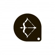 Трафарет для кофе Стрелец