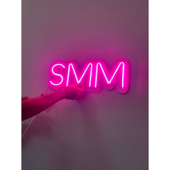 Неоновий напис SMM